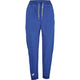 Babolat Play trainingsbroek voor dames in blauw met elastische tailleband, vooraanzicht