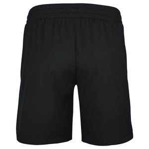 Achterkant van de zwarte Babolat Play short, plat gefotografeerd zonder model