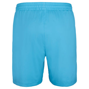 Achterkant van de turquoise Babolat Play short, plat gefotografeerd