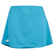 Turquoise Babolat Play Skirt met brede tailleband en wit logo aan de zijkant