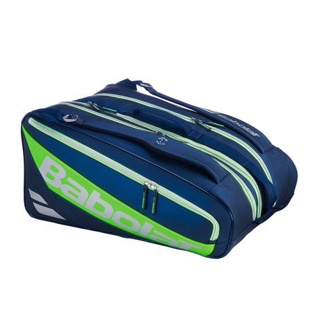 Babolat RH Pro rackettas in donkerblauw met groene baan, zijaanzicht