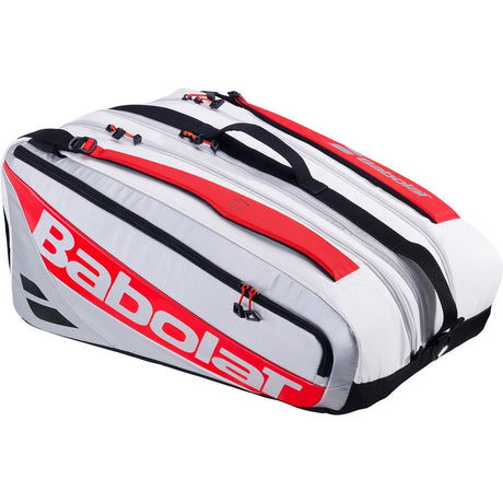 Babolat RH Pro rackettas in wit met rode accenten, zijaanzicht