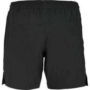 Achterzijde van de zwarte Babolat Short Lebron 2026 met elastische taille en zijsplit