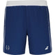 Donkerblauwe Babolat Short Lebron met witte tailleband en stierkop op de pijp