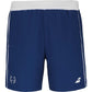Donkerblauwe Babolat Short Lebron met witte tailleband en stierkop op de pijp