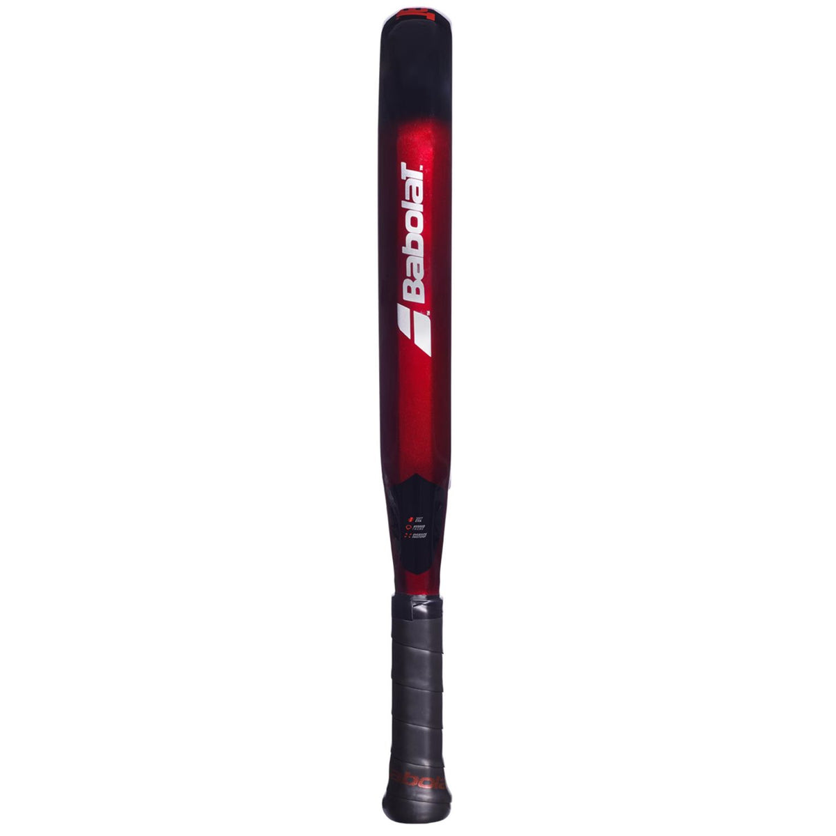 Zijaanzicht van het Babolat Technical Origin+ padelracket over de volle lengte