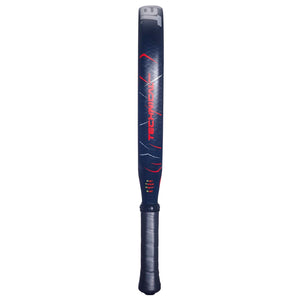 Zijaanzicht van het Babolat Technical Veron 25 over de volle lengte met rode framerand