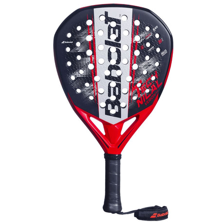 Babolat Technical Veron 3.0 padelracket in zwart met rood onderframe, vooraanzicht