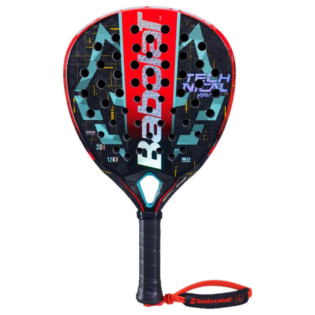 Babolat Technical Viper Juan Lebron 23 padelracket in rood met zwart, vooraanzicht