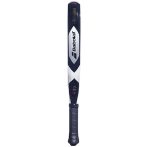 Zijaanzicht van het Babolat Technical Viper Soft 3.0 over de volle lengte met witte rand