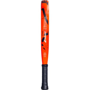 Zijaanzicht van het Babolat Veron Juan Lebron 3.0 over de volle lengte in oranje