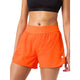 Bjorn Borg Ace 2-in-1 short voor dames in oranje, gedragen vooraanzicht