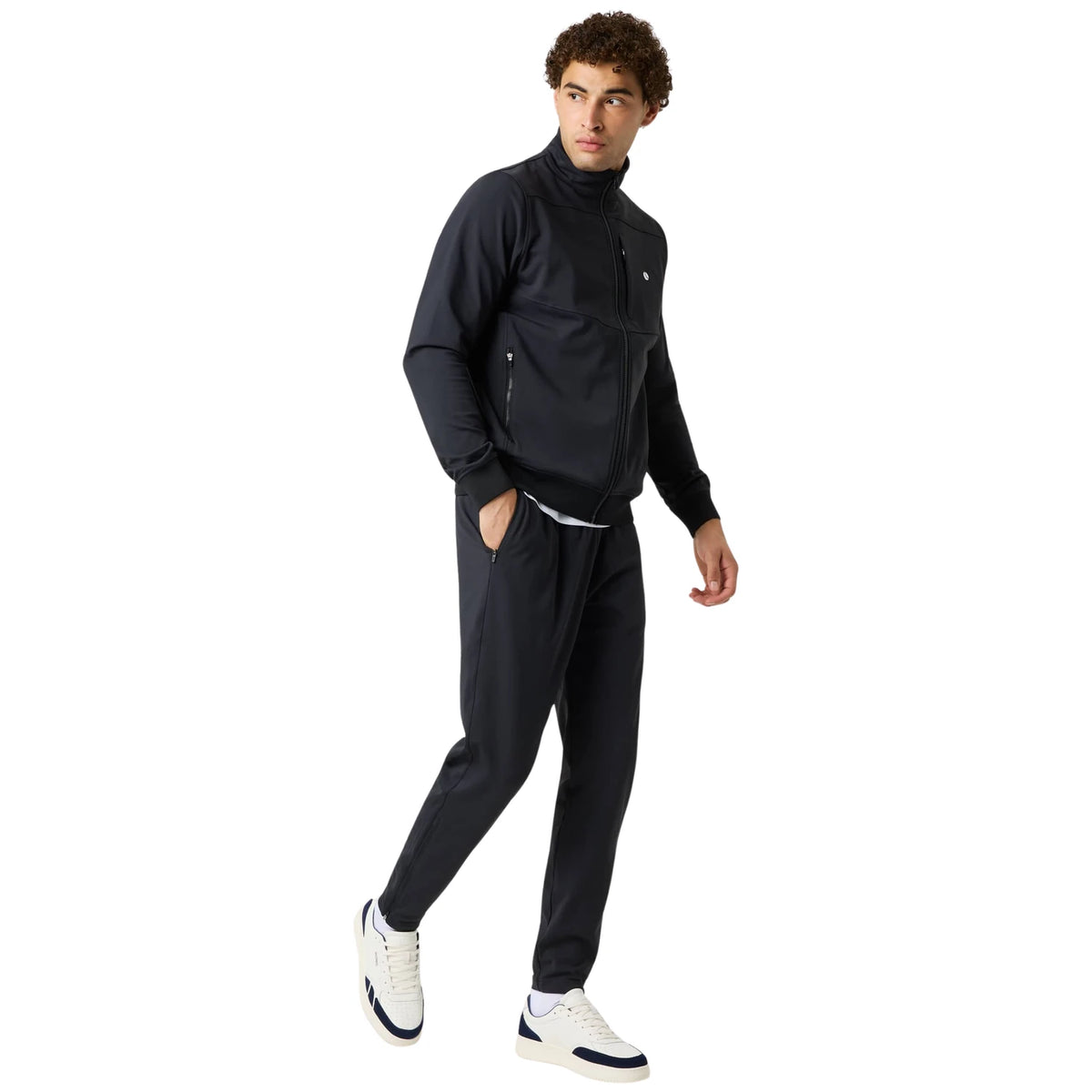 Björn Borg Ace Court Pants Black Beauty - ten voeten uit op model (3)