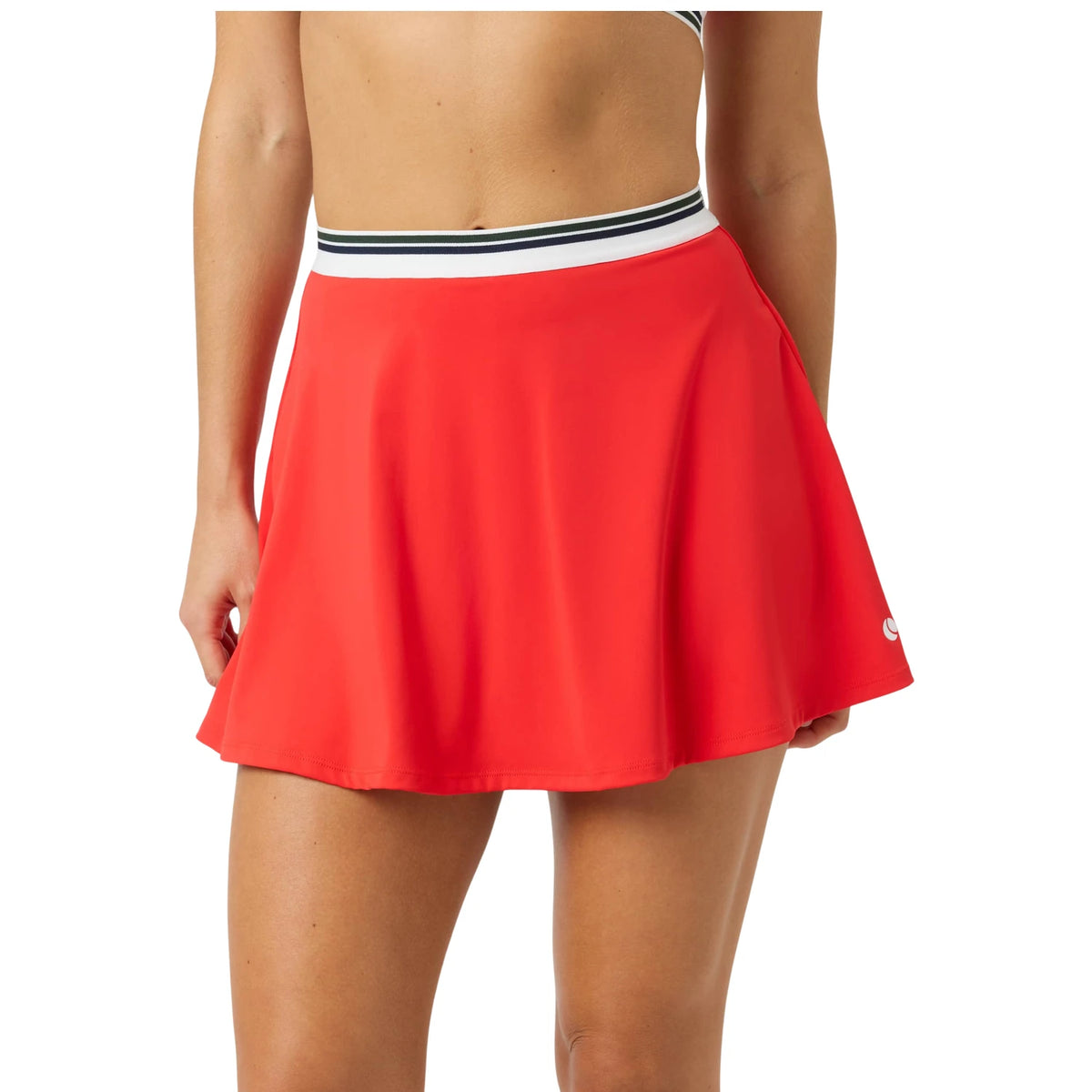 Björn Borg Ace Court Skirt Flame Scarlet - op model