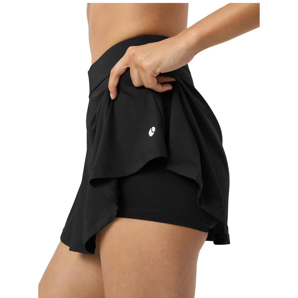 Björn Borg Ace Jersey Skirt Black Beauty - op model