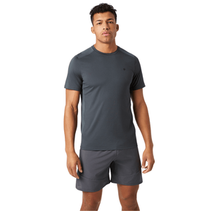 Bjorn Borg Ace Mesh Panel T-shirt voor heren in donkergrijs, gedragen vooraanzicht
