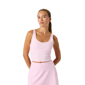 Lichtroze Bjorn Borg Ace tanktop gecombineerd met bijpassende tennisrok