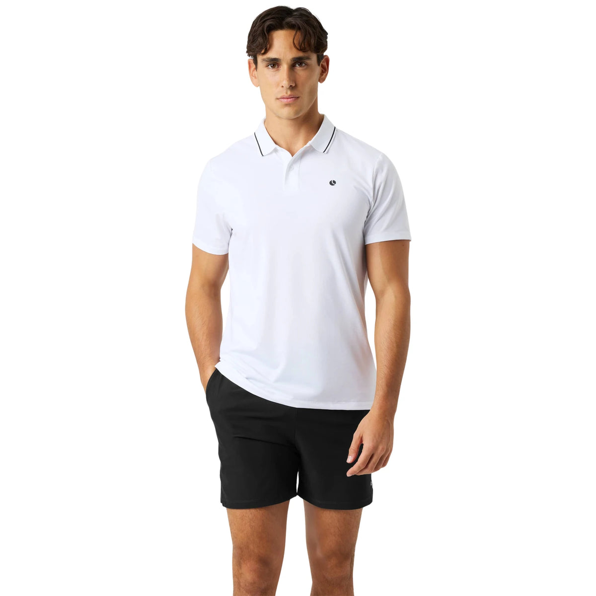 Björn Borg Ace Polo Shirt Brilliant White - op model