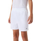 Vooraanzicht van de witte Bjorn Borg Ace Racquet junior short met elastische taille