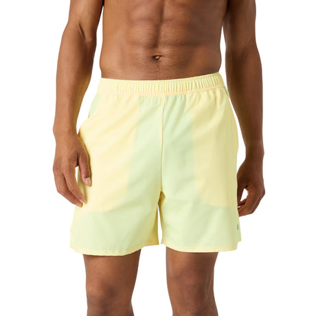 Bjorn Borg Ace Racquet short voor heren in geel, vooraanzicht op model