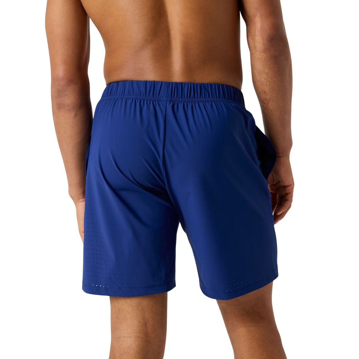 Achterzijde van de indigoblauwe Bjorn Borg Ace sportshort, gedragen