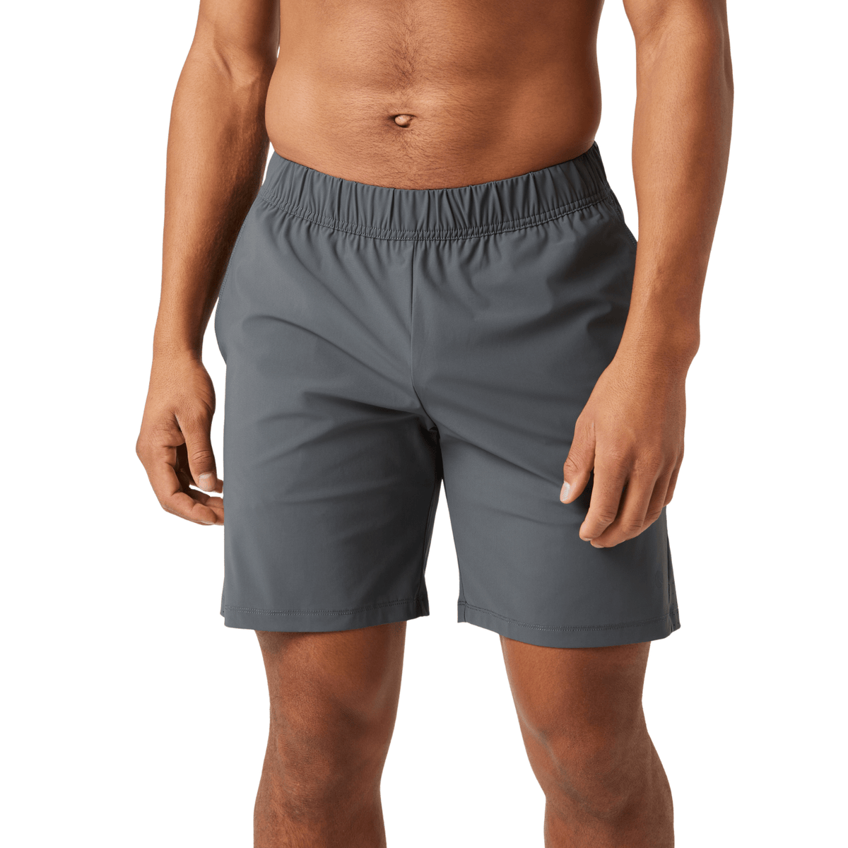 Bjorn Borg Ace sportshort voor heren in grijs, gedragen vooraanzicht