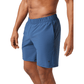 Bjorn Borg Ace sportshort voor heren in staalblauw, zijaanzicht met steekzak
