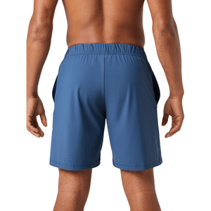 Staalblauwe Bjorn Borg Ace sportshort voor heren, gedragen vooraanzicht