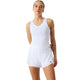 Witte Bjorn Borg Ace tanktop met V-hals gedragen met witte short