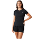 Bjorn Borg Ace slim fit T-shirt voor dames in zwart, gedragen vooraanzicht