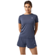 Bjorn Borg Ace slim fit T-shirt voor dames in grijsblauw, gedragen vooraanzicht