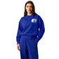 Model draagt de blauwe Bjorn Borg sweater met bijpassende broek