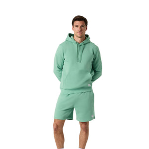 Volledig aanzicht van de mintgroene Bjorn Borg Centre Hoodie met groene sweatshort