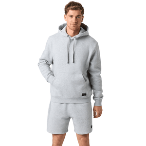 Bjorn Borg Centre hoodie voor heren in grijsmelange, gedragen vooraanzicht