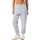 Vooraanzicht van de lichtgrijze Bjorn Borg Centre Sweatpants W met elastische taille