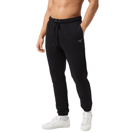 Model draagt de zwarte Bjorn Borg joggingbroek met koord, vooraanzicht