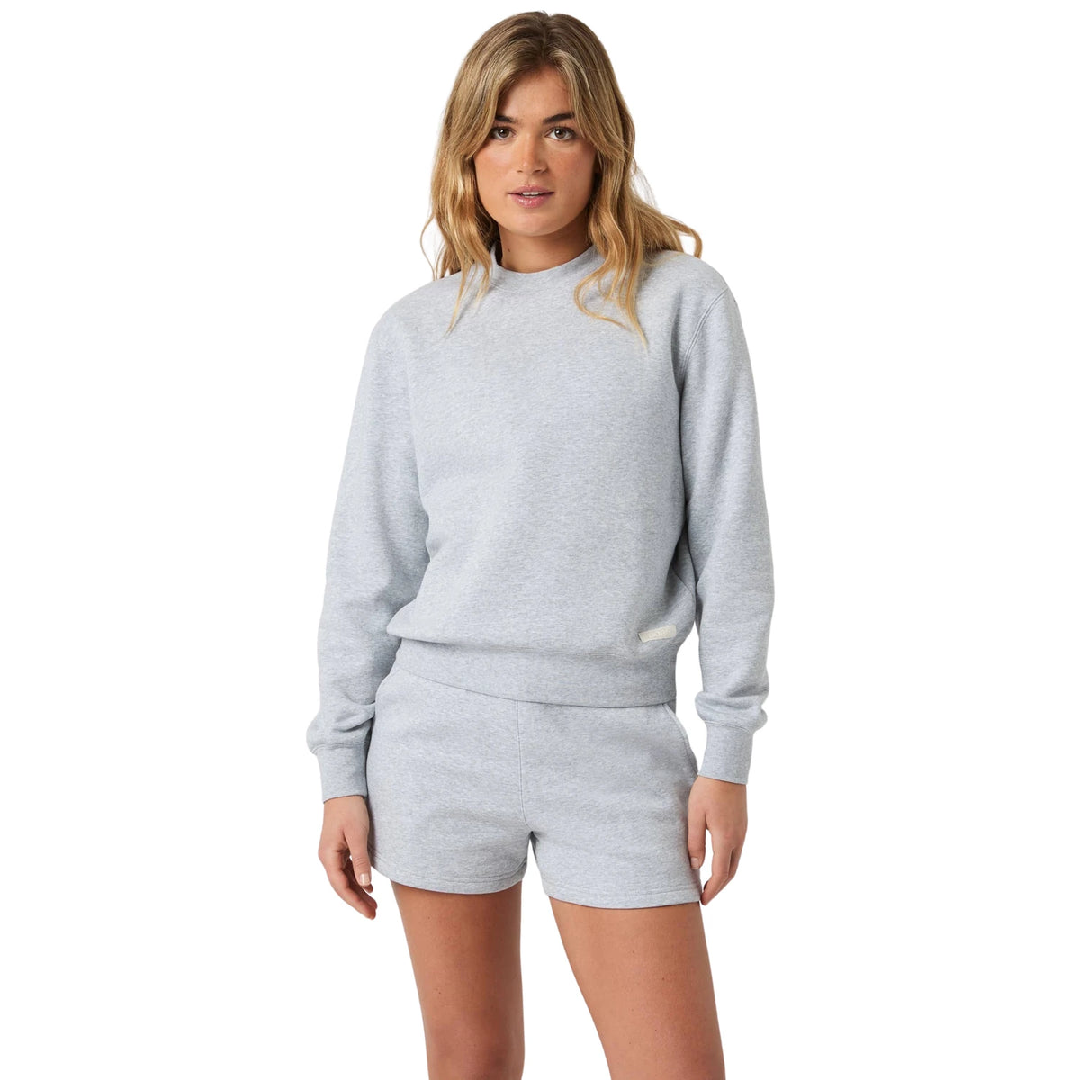 Björn Borg Centre Sweatshirt W Light Grey Melange - op model
