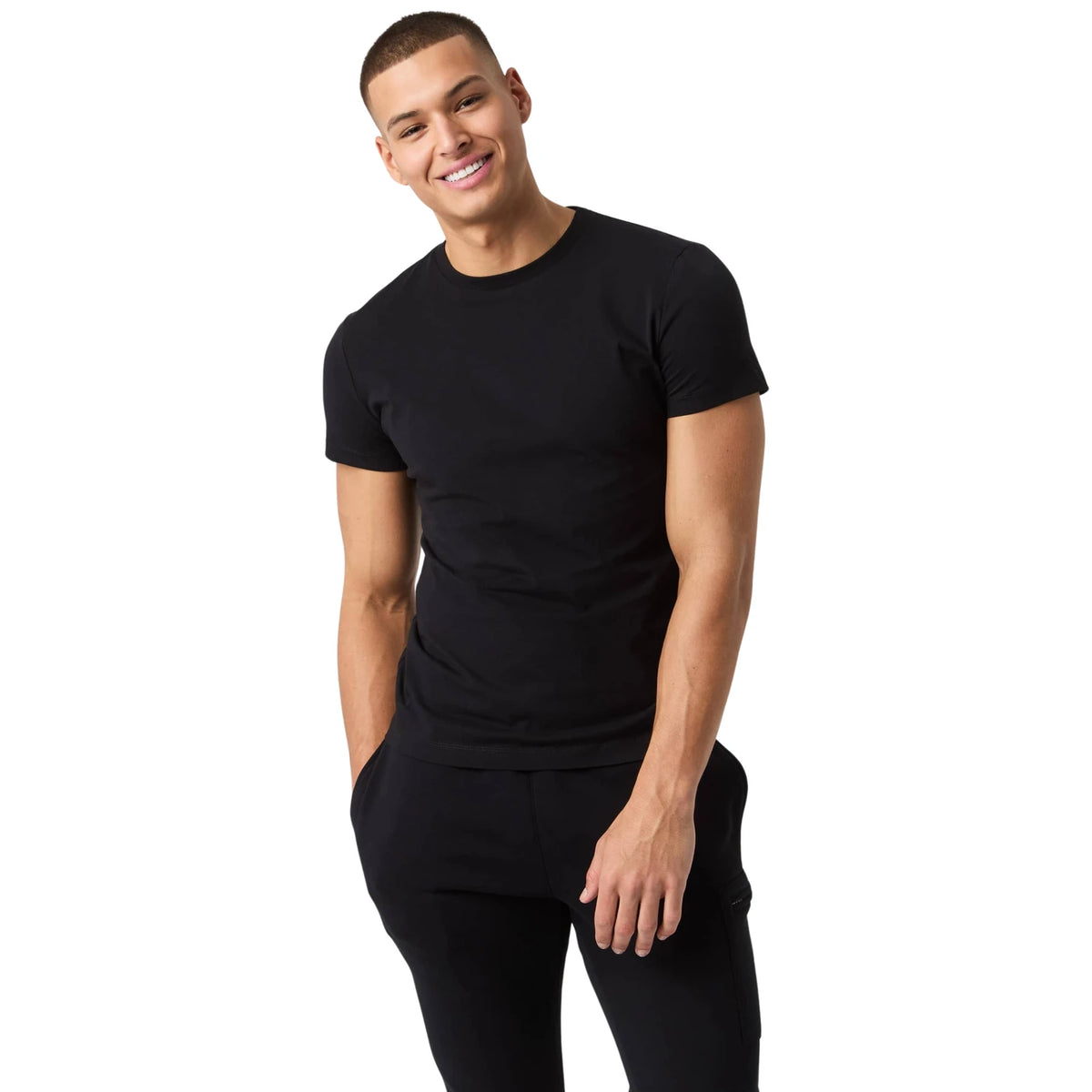 Björn Borg Centre T-Shirt Black Beauty - op model