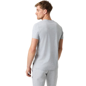 Achterzijde van het grijsmelange Bjorn Borg Centre T-shirt, gedragen