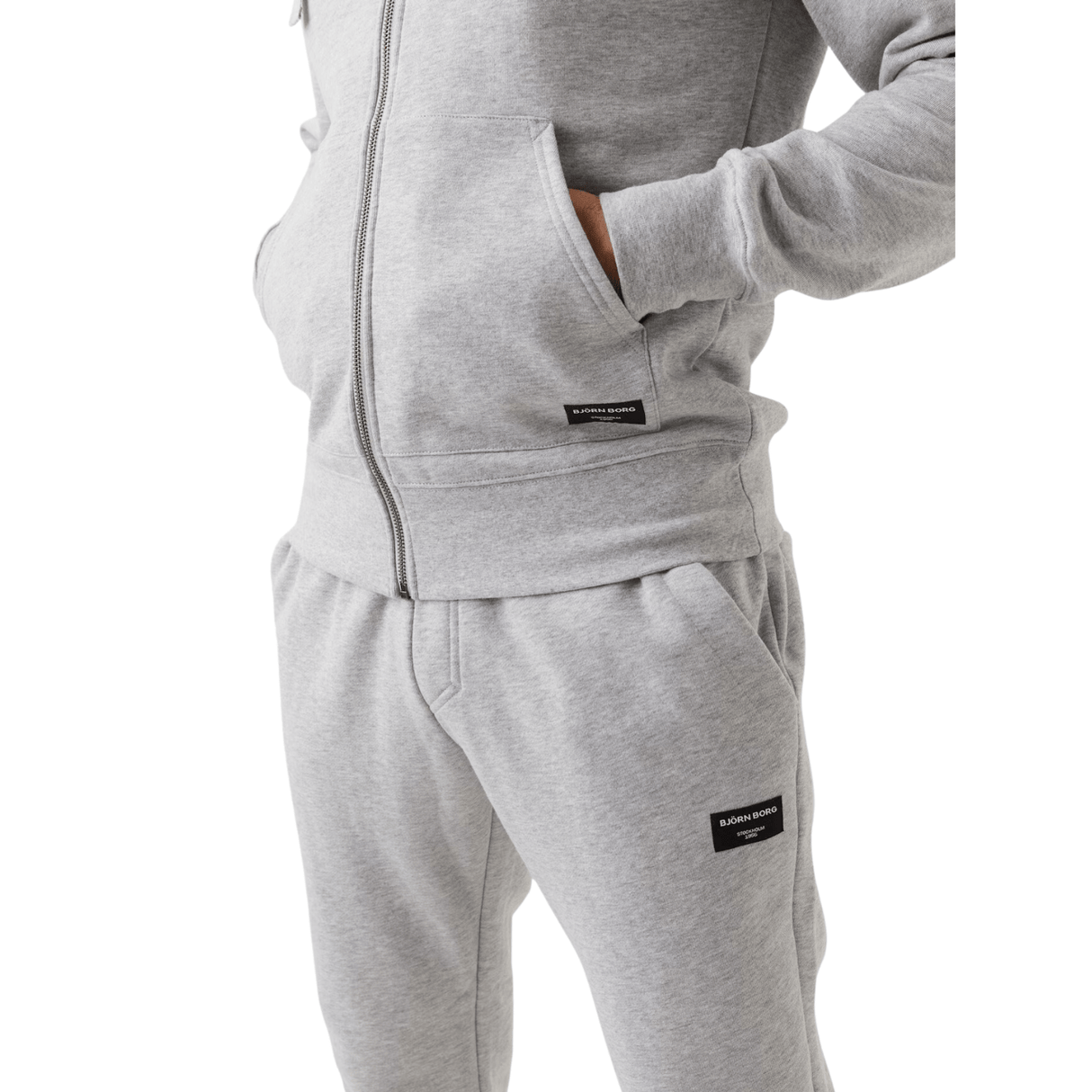 Björn Borg Centre Zip Hoodie Grey - 