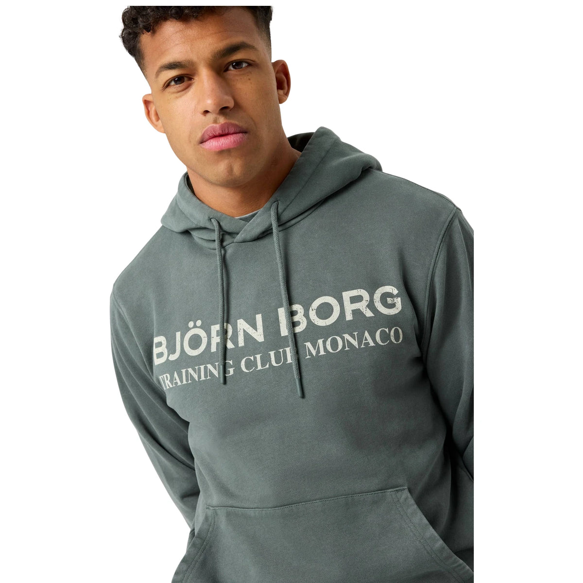 Björn Borg Classic Print Hoodie Urban Chic - op model (4)