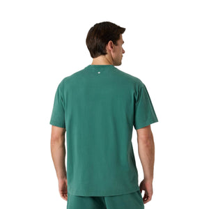 Achteraanzicht van het donkergroene Bjorn Borg Classic Print T-shirt met korte mouwen