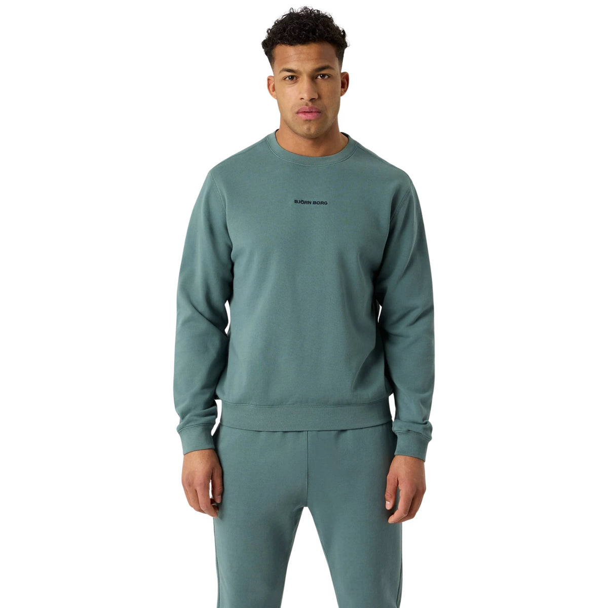 Björn Borg Classic Sweatshirt Balsam Green - op model