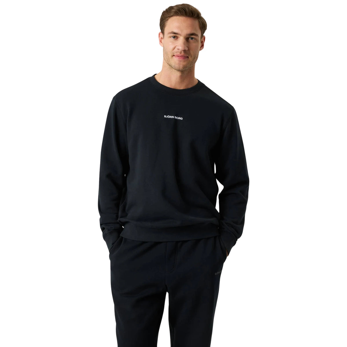 Björn Borg Classic Sweatshirt Black Beauty - op model