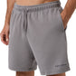 Model draagt de grijze Bjorn Borg sweatshort met koord, vooraanzicht