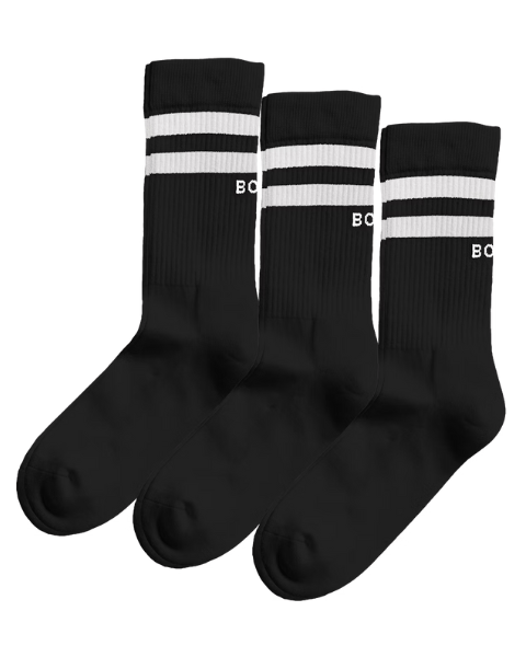 Björn Borg Core Crew Sock Black (3 Pack) - Justpadel.com