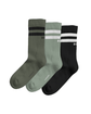 Björn Borg Core Crew Sock Black/Green (3 Pack) - 