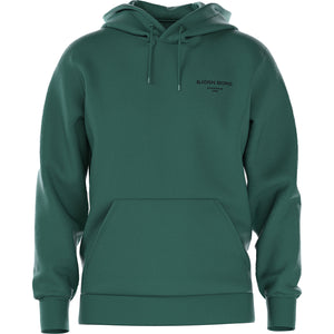 Productfoto vooraanzicht van de donkergroene Bjorn Borg Essential 1 Hoodie met kangoeroezak