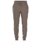 Vooraanzicht van de taupe Bjorn Borg Essential 1 Pants met trekkoord en steekzakken