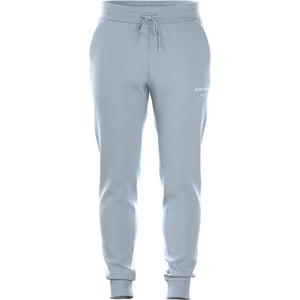 Vooraanzicht van de lichtblauwe Bjorn Borg Essential 1 Pants met trekkoord in de taille